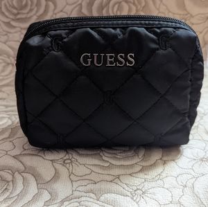 Guess black toiletries case